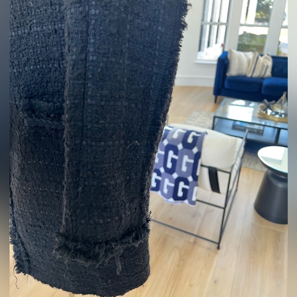 Zara Premium Basic Long Black Jacket - image 7